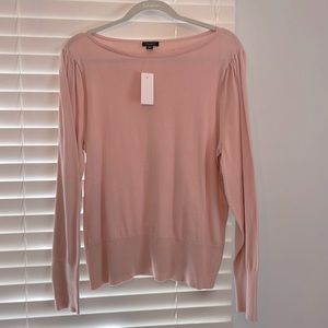 Pink crew neck sweater